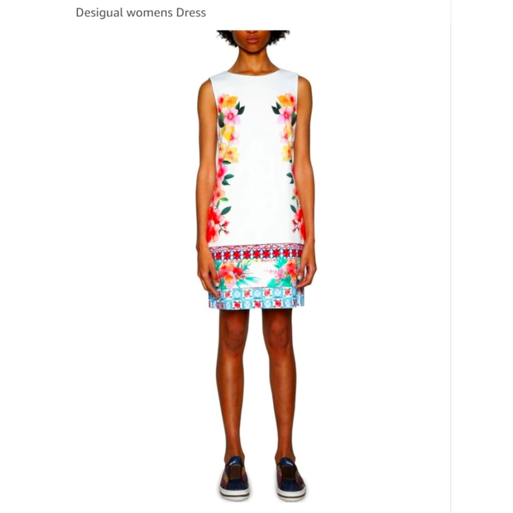 Desigual Floral Summer Cotton Mini Dress